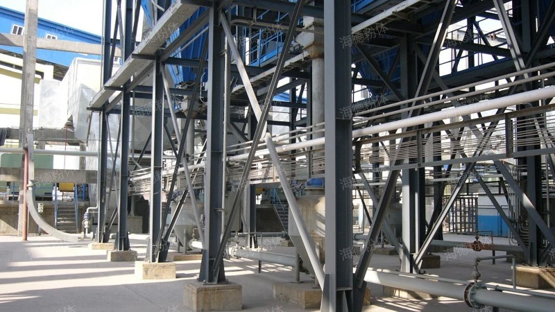 Phosphorus pentoxide conveying system