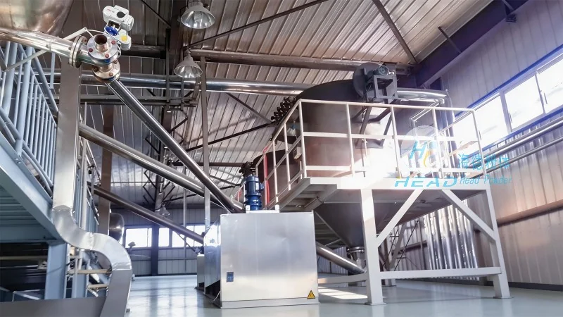Solution de transport pneumatique de poudre de mica