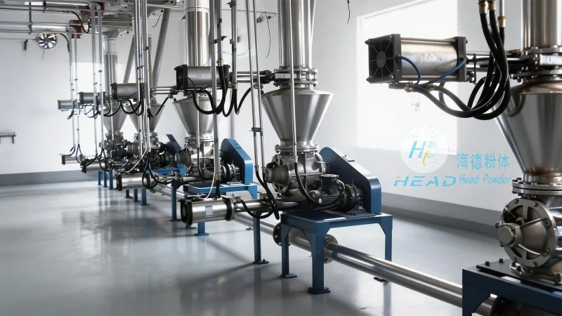 Solution de transport pneumatique d'oxydes de terres rares