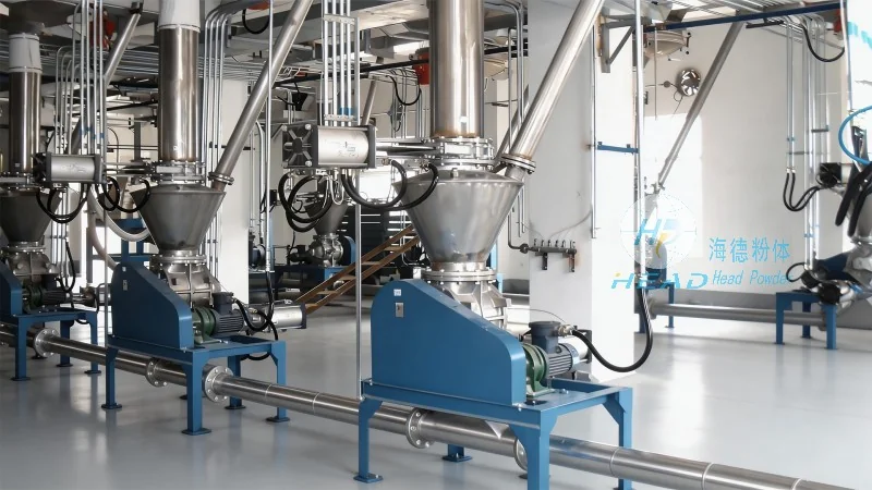 Solution de transport pneumatique de poudre de zinc