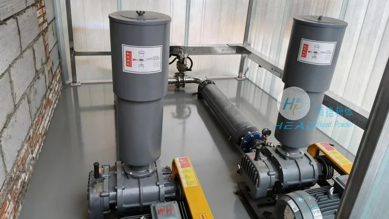Solution de transport pneumatique de poudre de zéolite
