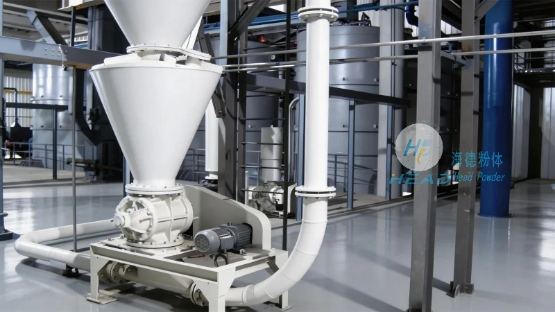 Solution de transport pneumatique de poudre de carbone pour désulfuration