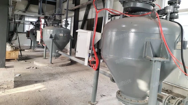 Manganese silicate pneumatic conveying system