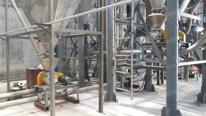 Kaolin pneumatic conveying