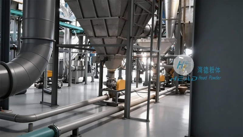 Solution de transport pneumatique de poudre de carbone pour désulfuration