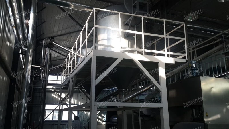 Manganese silicate pneumatic conveying system
