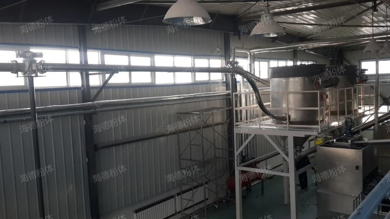 Magnesium sulfate pneumatic conveying